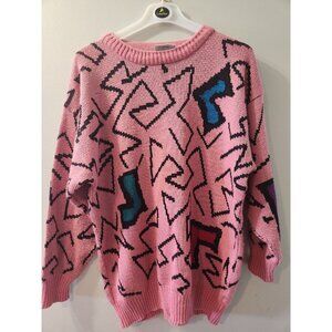 Snap Internationale Vintage Sweaters 90's Pink Size Large Pre-Owned